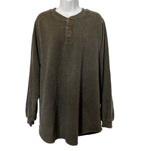AUSTRALIAN OUTBACK COLLECTION Henley style SWEATER Sz XL MADE IN CANADA STUNNING